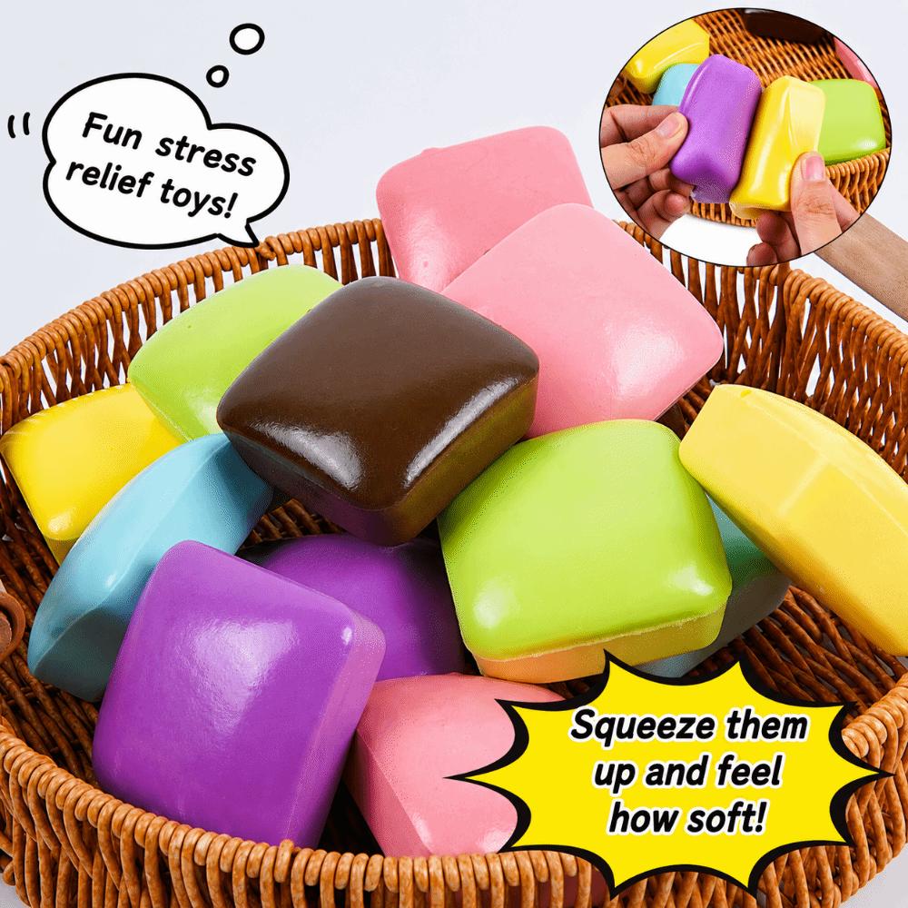 Simulation Square Bread Squeeze Toy Anxiety Relief Decompression Pinch Toy Office Gift