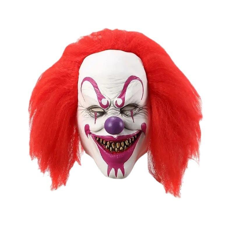 Halloween Funny Redhead Clown Return Year Redhead Clown COS Classic Horror Full Face Mask