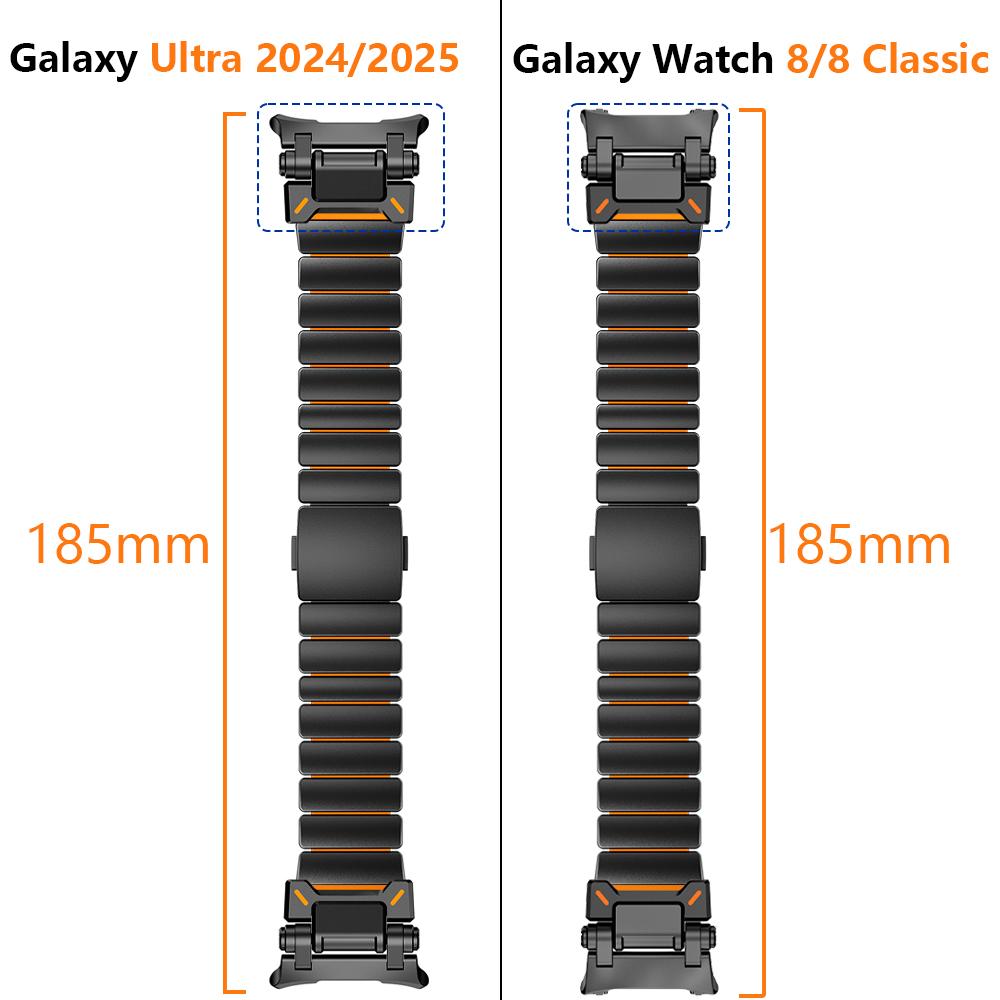 Titanium Watchband for Samsung Galaxy Watch 8 Classic Strap 46mm 8 44mm 40mm Man Metal Bracelet for Galaxy Watch Ultra 2025 2024