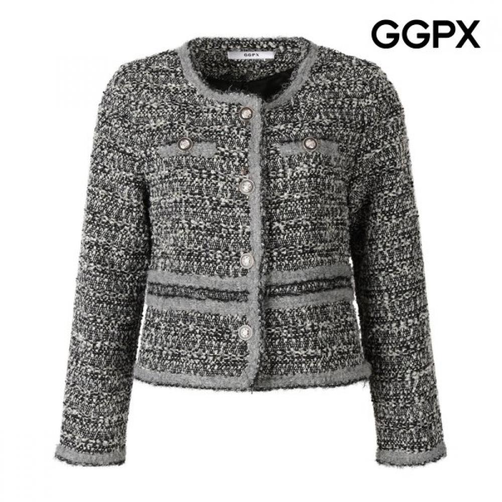 Ggpx Classic Tweed Spring Jacket  Gq3jk014f Grey/F