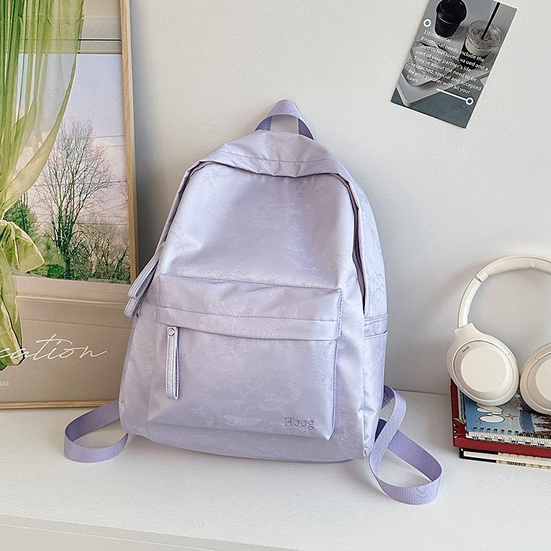 Casual versatile backpack women's new fresh and fashionable junior high school high school student schoolbag travel backpack
