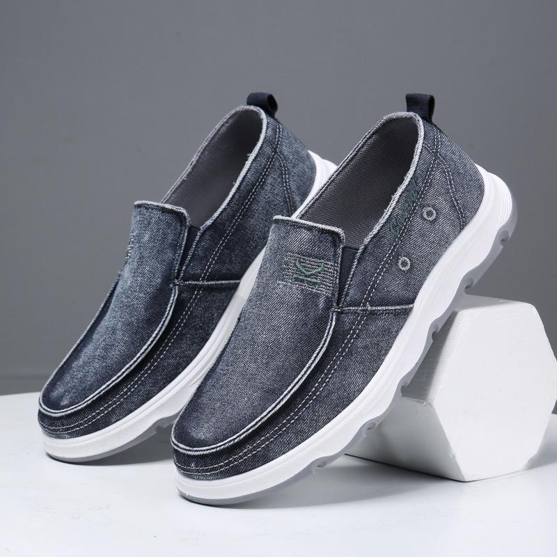 Shoes men's spring casual shoes comfortable washed cloth men's shoes cloth shoes men's lazy shoes