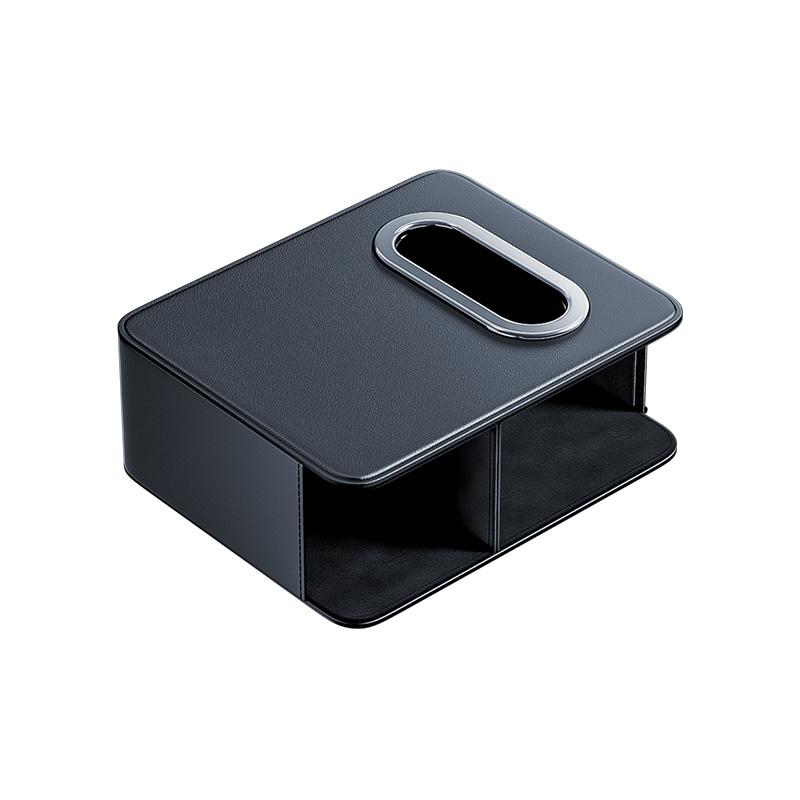 

Car Door Hanging Tissue Box Holder Leather Auto Seat Back Water Cup Storage Box Interior Accessories Car Organizer Phone Pockets чорний