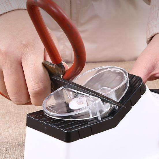 Electric Knife Sharpener Non-slip Base Easy To Clean USB Powered Multifunctional Ergonomic Design Knife Sharpener