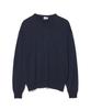 PARTIMENTO V-Neck Knit Sweater Navy
