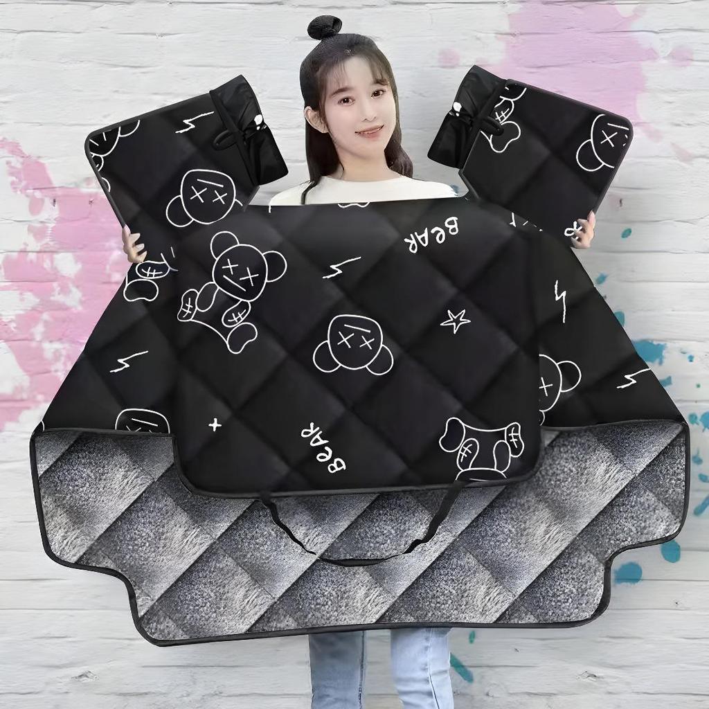Fluffy, Thickened Windproof Blanket for Electric Vehicles - Ideal for Autumn/Winter Cold Protection