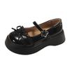 Weiße französische Retro-Plateau-Kleinlederschuhe Damen 2025 neue Sommerrock JK flache Mary Jane Einzelschuhe