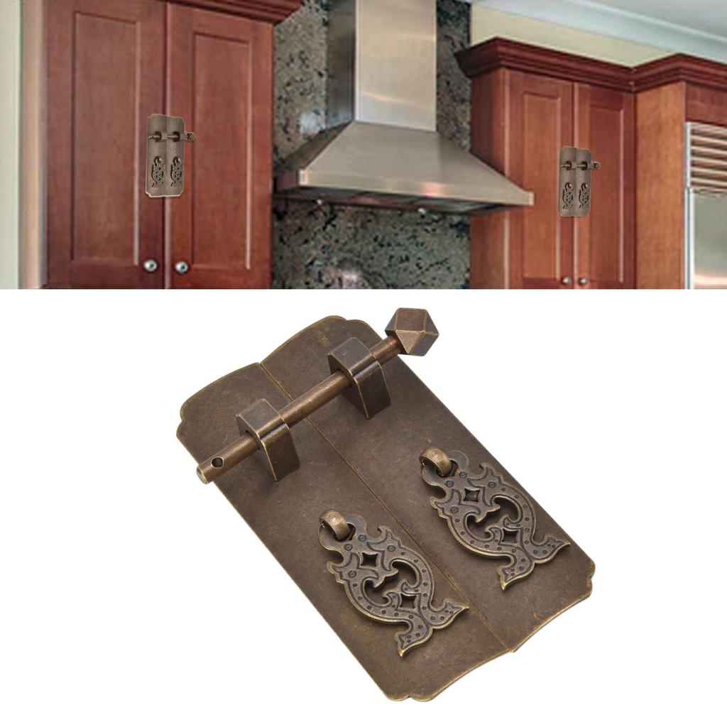 Chinese Antique Brass Handle Retro Exquisite Easy Installation Oriental Cabinet Handles for Cabinets Wardrobes