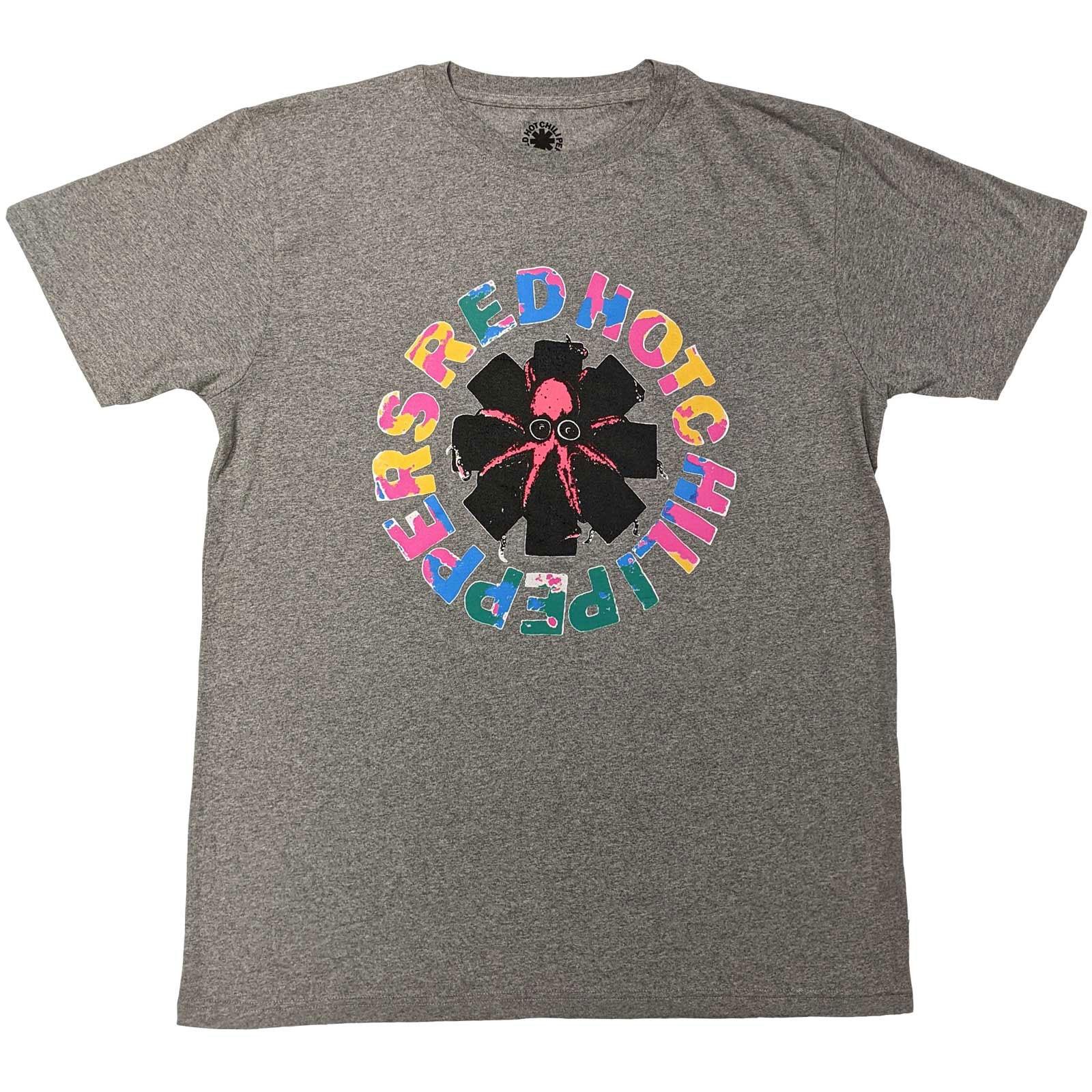 Men s Red Hot Chili Peppers Octopus T-shirt Large Grey 2XL