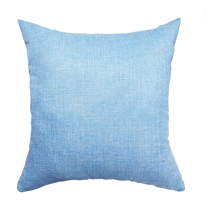 Nordic Faux Linen Solid Color Pillowcase – Cotton Blend Sofa Backrest Cushion