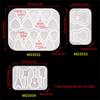1/2/3Pcs Guitar Picks Molds for Resin Casting Guitars Pick Resin Mold for Musical Instruments Accessories Adult Kids