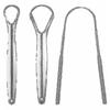 3 pièces Raclettes à Langue Brossettes Portables en Acier Inoxydable Pour Éliminer la Mauvaise Haleine