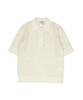 Digeule Rope Short Sleeve Cotton Knit Oatmeal