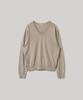 ANOTHER OFFICE WOMEN W. Peachskin V-Neck Pullover (Oatmeal)