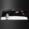 Space rocket large Mouse Pad Desk Mat Gaming mats NonSlip Stitched Edge Keyboard Extended pad Computer mouse pads office rug
