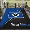 Custom Text Printed Rug Hamburger SV Non Slip Floor Carpet For Home Room Decor
