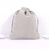 Gray Short Plush Jewelry Pouch with Knit Backing, Storage Bag, 15 20 Cm