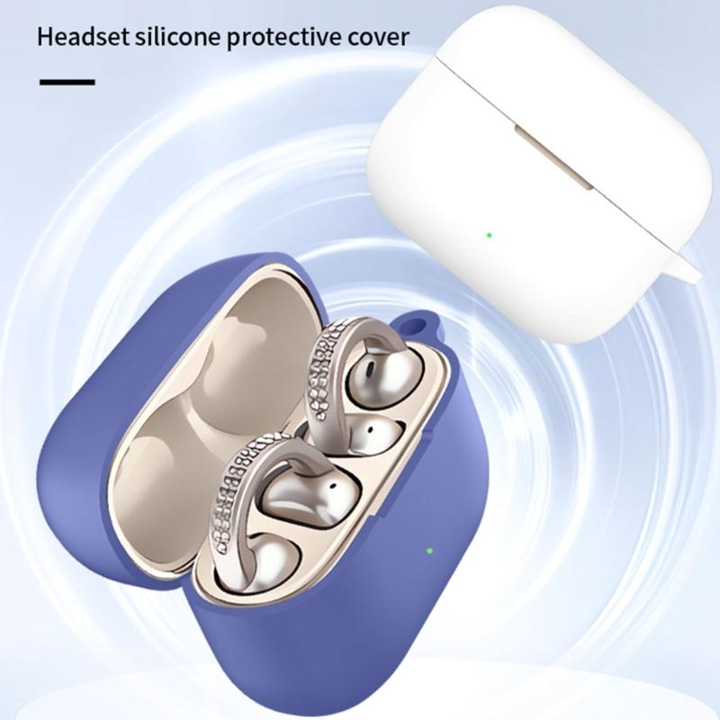 Headphone Shockproof Housing Skin-friendly Guarding Washable Shell Nonslip for Buds Clip Keep Safe From Accidental Drop