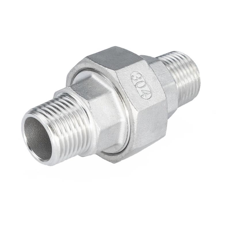 Haishidike 304 Stainless Steel Double Male Thread Union
