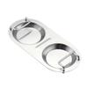 Stainless Steel Colander Storage Rack Double Hole Spoon Rest Serving Spoon Rack  Tableware