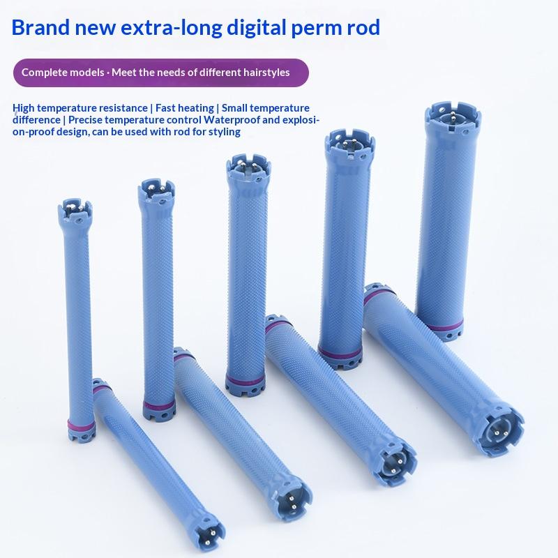 140Mm 24V Digital Hair Hot Perm Rods Electric Heated Curlers Bars Rollers Wavy Hair Salon Barber Curling Spiral Styling Tools