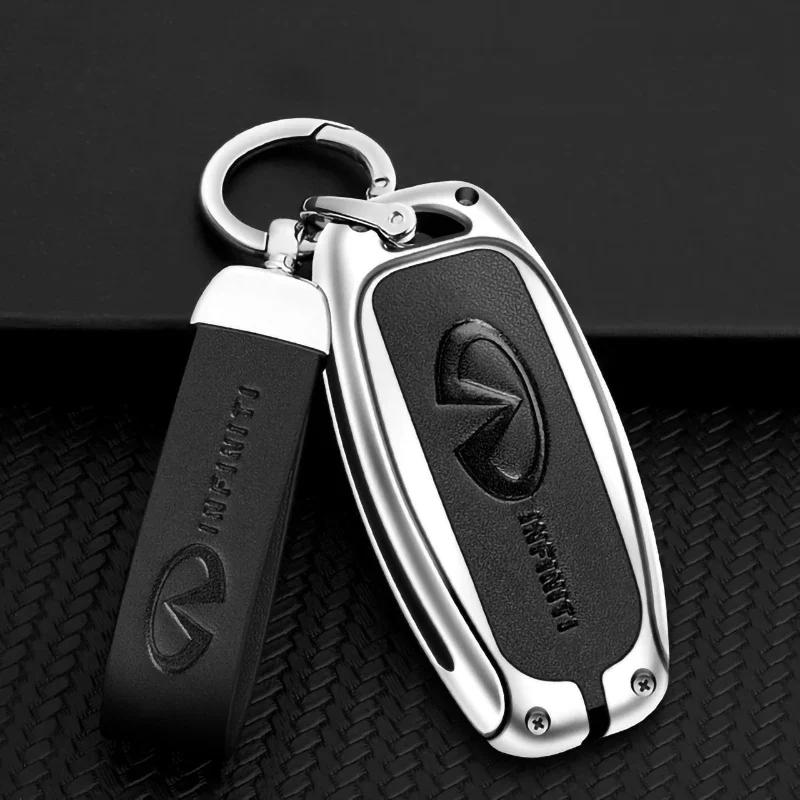 Zinklegierung Auto-Fernschlüssel Vollabdeckung Hülle Schlüsselanhänger Für Infiniti Q50 Q60 Q70 QX50 QX60 QX70 G25 EX FX JX35 FX25 FX35 EX35 FX37 JX35