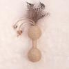 Wood Polygonum Molar Stick Cat Toy Self-hi Anti-boredom and Bite-resistant Catnip Ball Tease Cat Stick Kitten Molar Pet Supplies