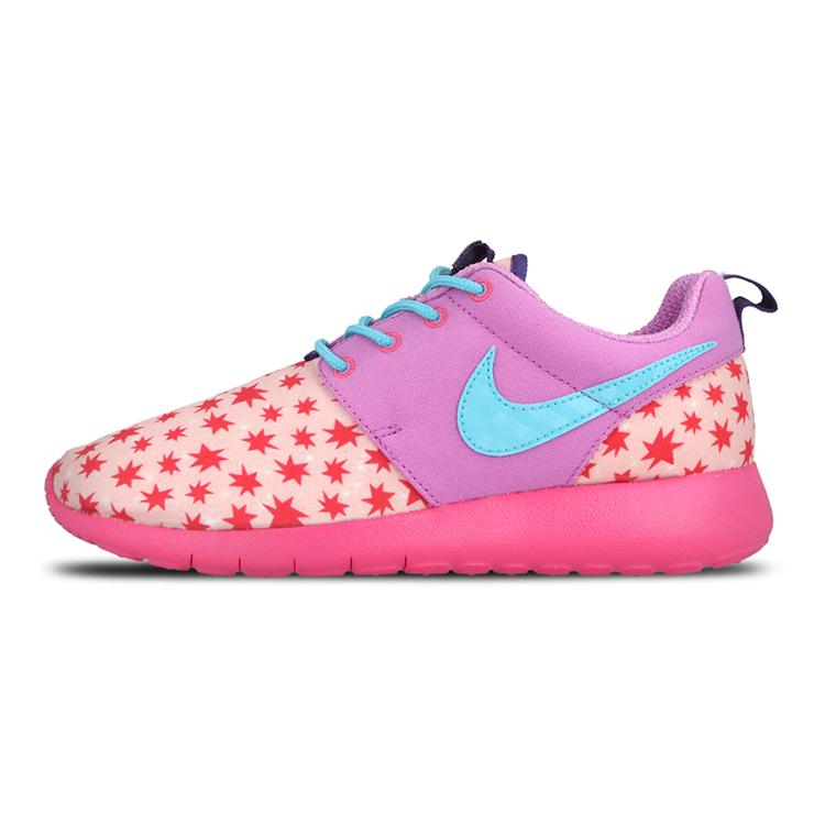 New Nike Roshe One Print Prism Pink GS 677784-604