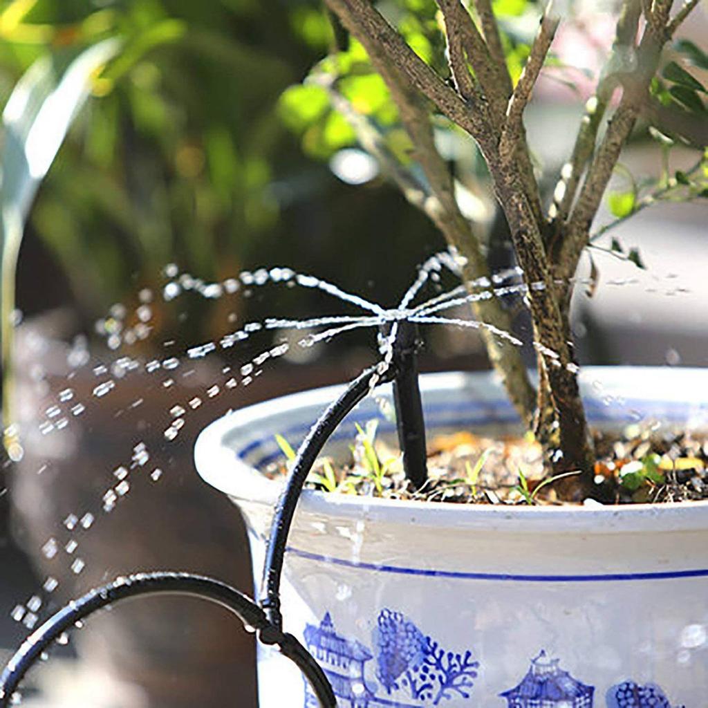 400/200PCS Garden Irrigation Joint Drip Irrigation Barbed Connectors, Universal Barbed Tee Fittings , Fits 1/4 Inch Drip Tubing (4/7Mm Tee Pipe)