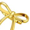 Bow Napkin Rings 6 Pieces Gold Metal Elegant Napkin Buckle for Table Dining Decor Party Wedding Christmas Thanksgiving Easter