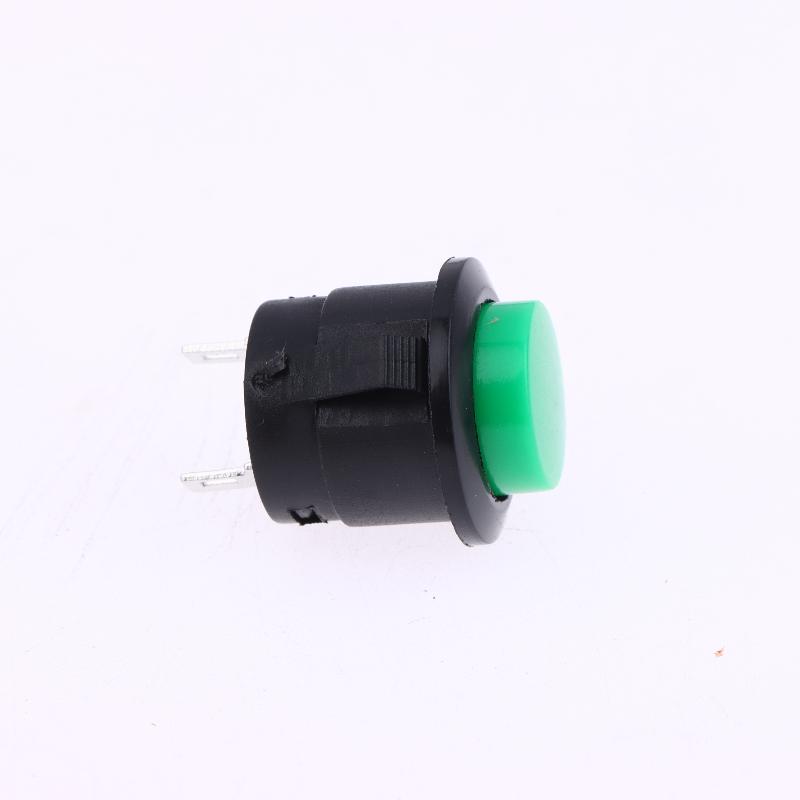 5/10 Stück Momentary Drucktaster R13-507 16mm Runder Schalter 2 Pins Ein-Aus Selbst-Rückstellung Panelmontage
