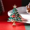Weihnachts-Emaille-Brosche, Weihnachtsstiefel, Kranz, Metallnadel, Modeschmuckgeschenk für Frauen und Männer, Weihnachtsdekorationsgeschenke.