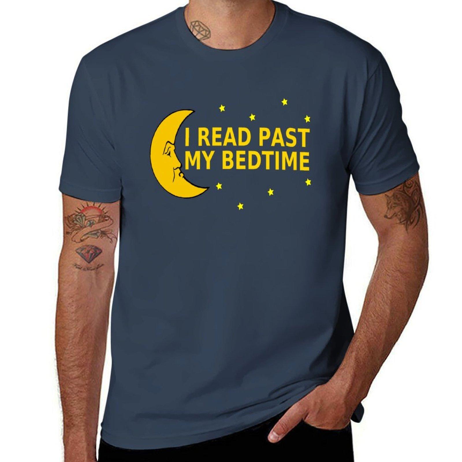 I Read Past My Bedtime TShirt Basic All Season Solid TShirt S