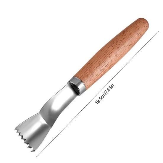 Yousheng Corn Cob Peeler Corn Kernel Remover with Ergonomic Handle Arc-Shaped Shovel Head Multipurpose Kitchen Gadget
