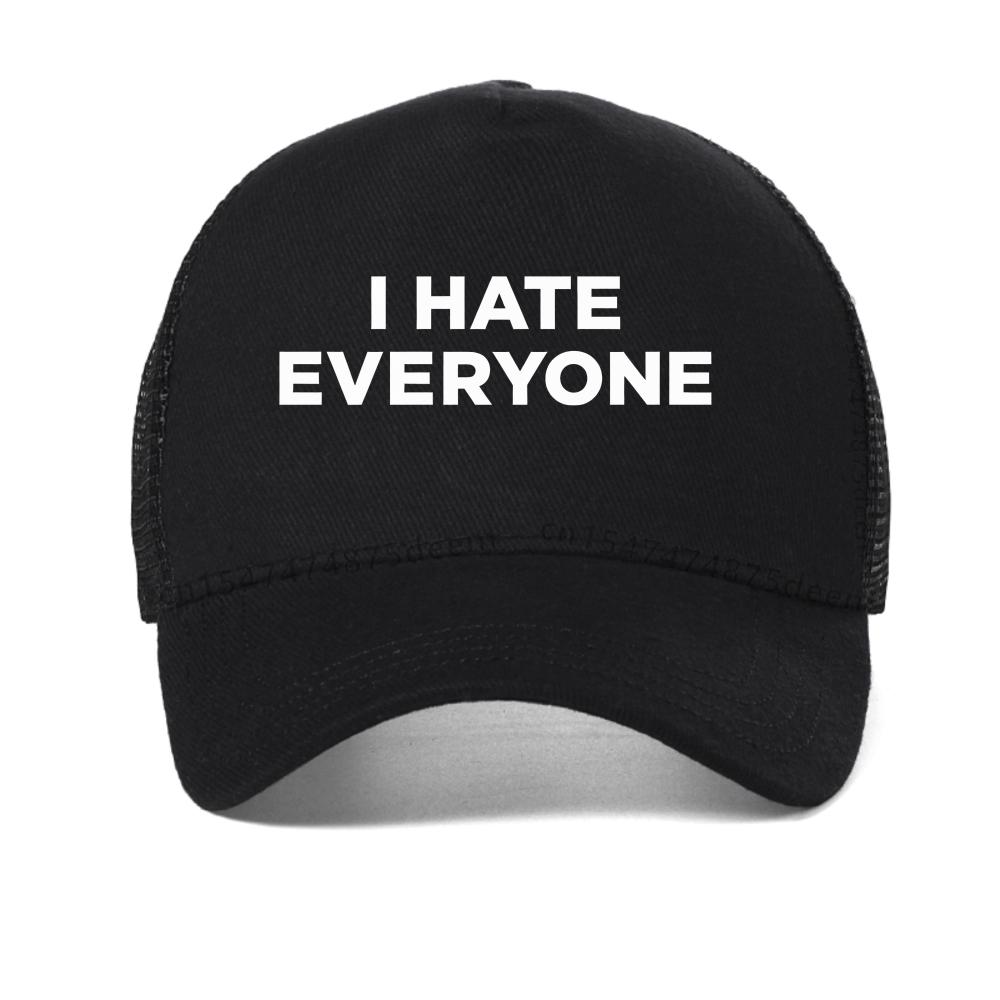 New Sugarbaby I Hate Everyone baseball cap Summer Fashion Women mesh Snapback hats outdoor casual adjustable mesh trucker hat