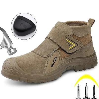 Verbrühschutz Schweißarbeitsschuhe Bruchfest Durchstichfest Herren- und Damen-Sicherheitsschuhe Schutzstiefel Abriebfeste Wildlederschuhe