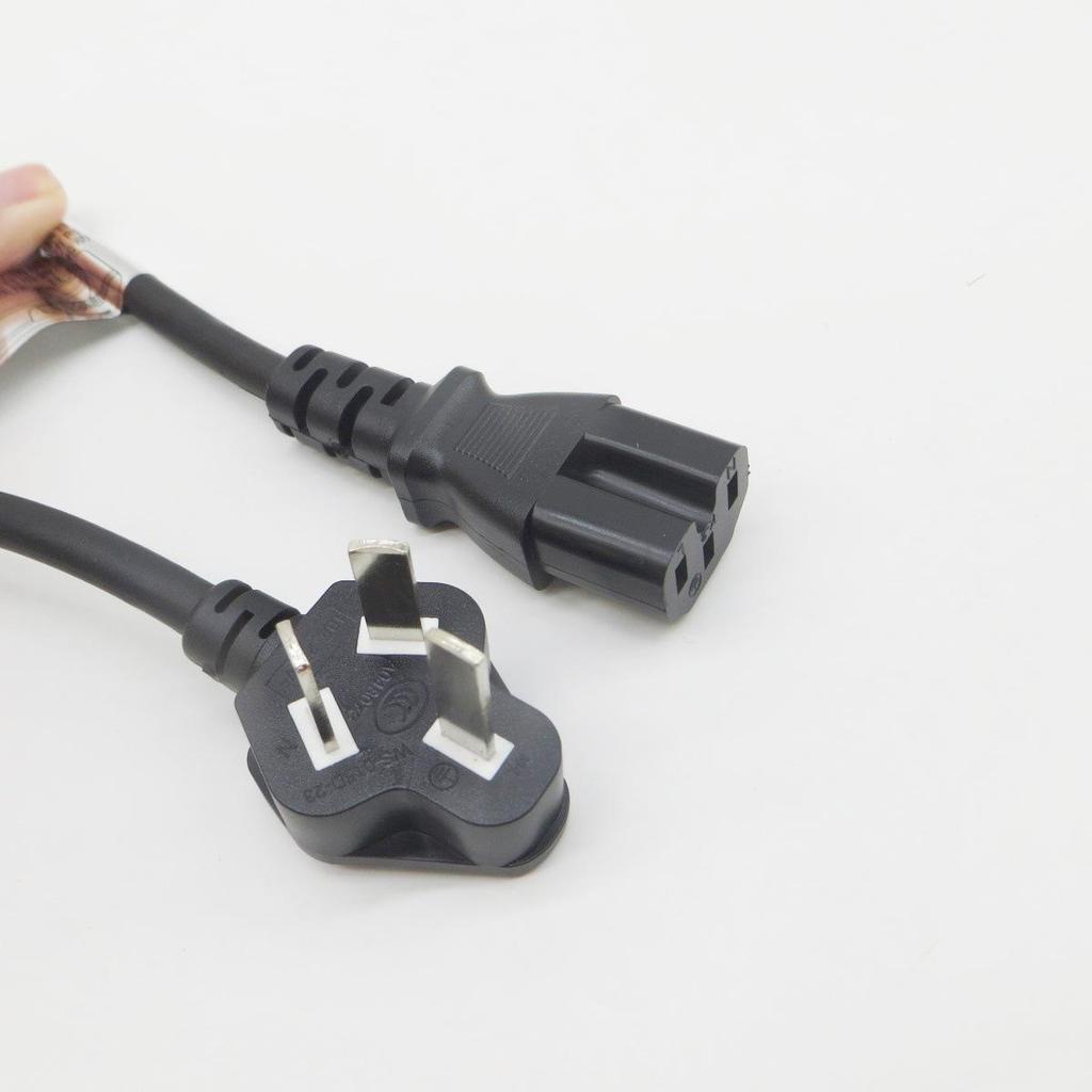 Pure Copper Grooved Three-Pin Power Cord, C15 Switch Standard