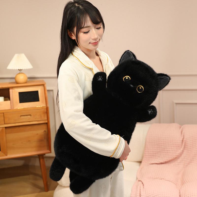Adorable Sweet Cat Plush Toys Fluffly Stuffed Animals Soft Fat Kitten Dolls For Girls Gifts Home Decor