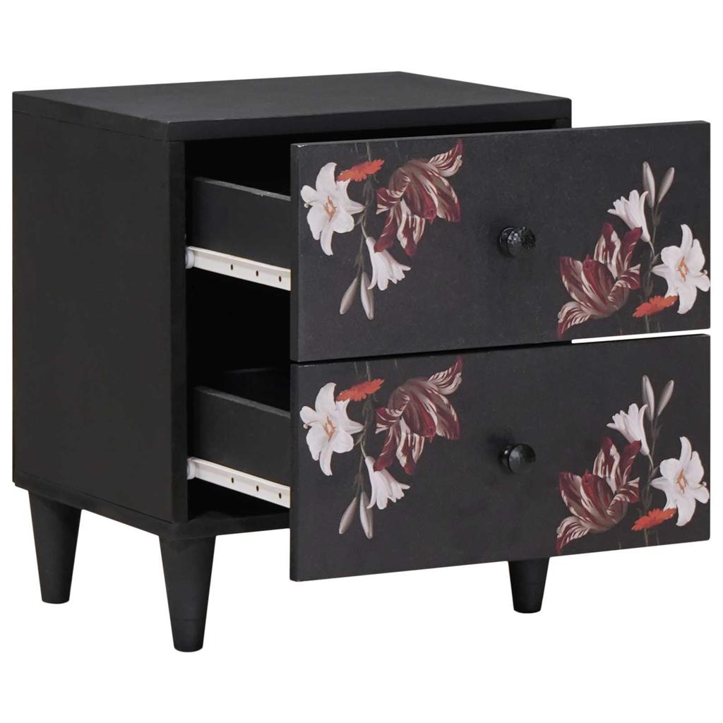 Nightstand Brown 40 x 33.5 x 46 cm Solid Mango Wood