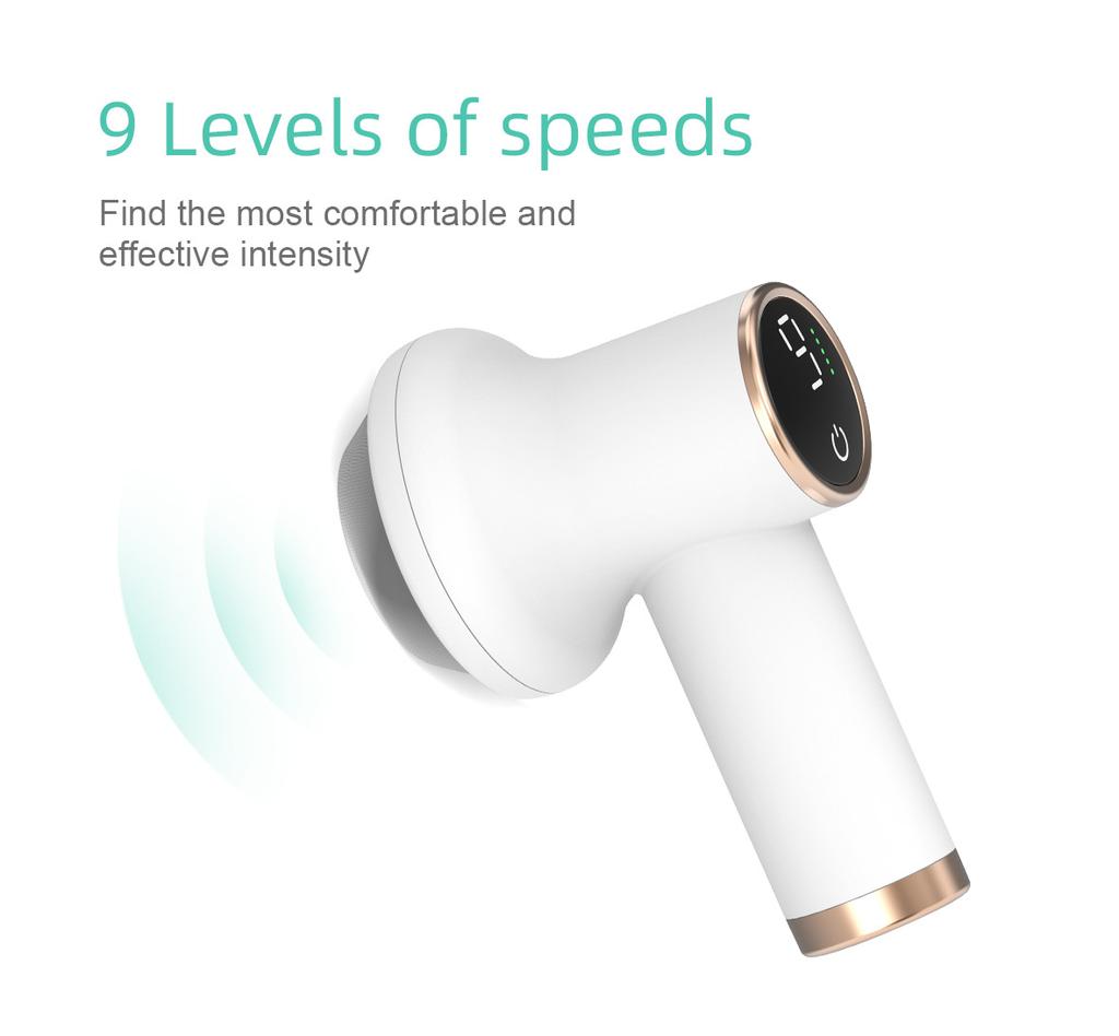 Massage Gun Wireless Charging Fat Pushing Machine Handheld Portable Massage Stick Neck, Waist, Shoulder Kneading Pink White