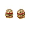Childlike Hamburger Stud Earrings - Cute, Creative, Daily & Vacation Ear Accessories for Women