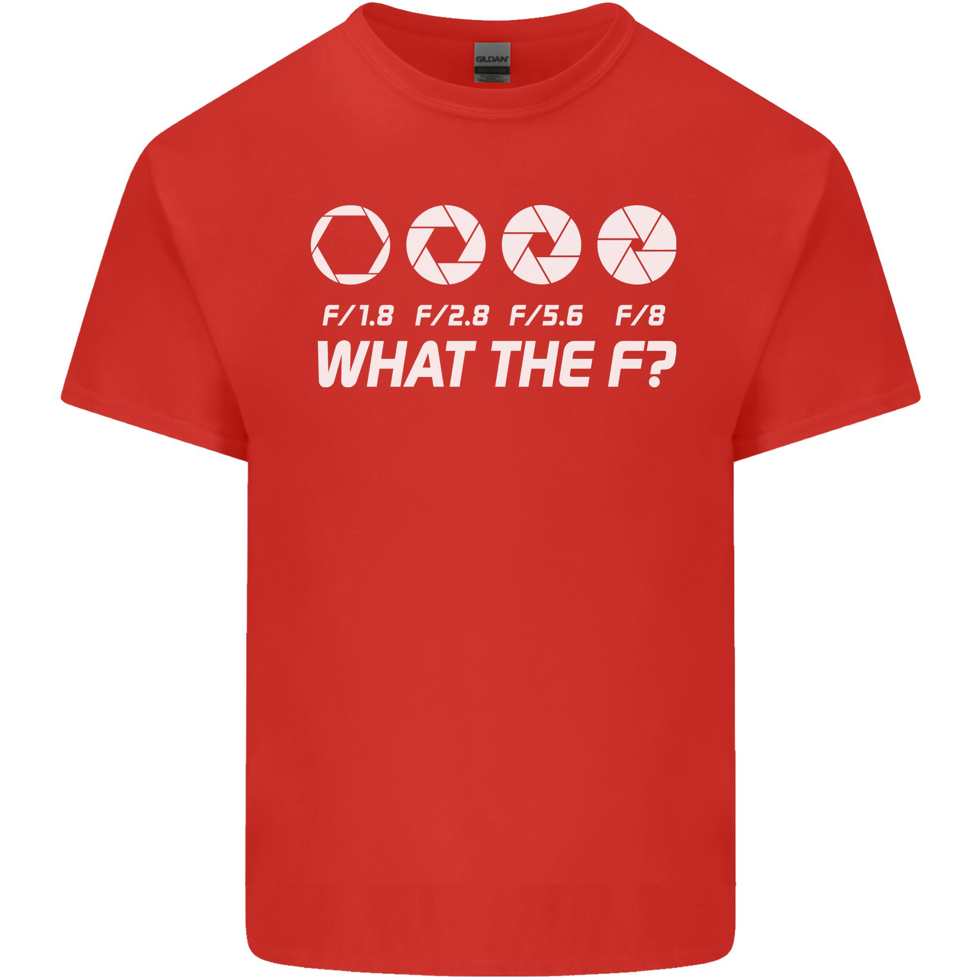 Photography What the F Stop Photographer Unisexs Light Cotton TShirt S