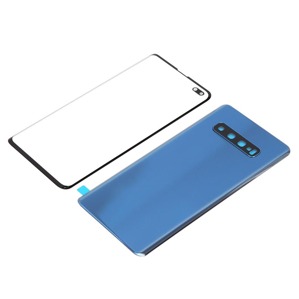 Mobile Phone Back Glass Cover and Outer Glass Panel Replacement for Samsung S10+Plus(Blue )
