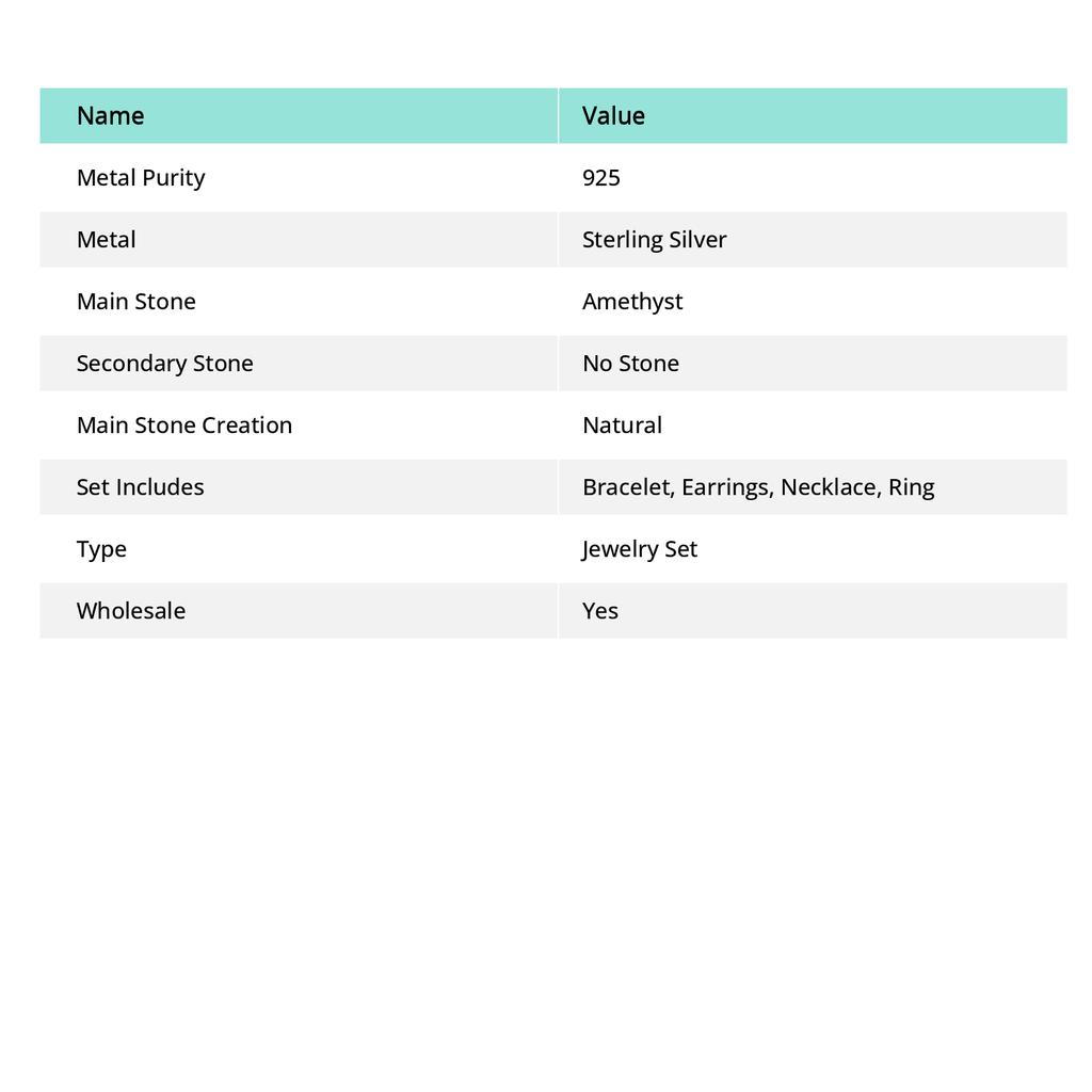 Natural Amethyst Gemstone Handmade 925 Sterling Silver Jewelry Necklace 18" v2R27