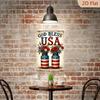 D Flat God Bless The USA Metal Sign x Inch Rustic Patriotic Wall Art for Home Garage Restaurant Cafe