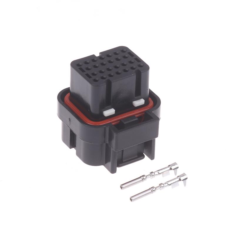 26 Holes 3 Slots Wire Harness Plug With Terminals Kit Automotive Connector Auto Oil Gas Connector Male Female Terminal Housing