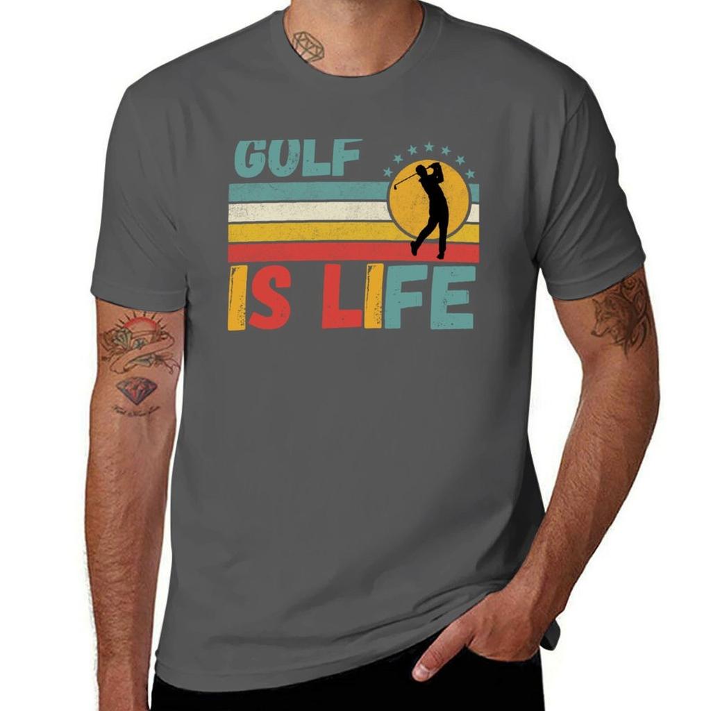 Golf Is Life Golf Lover Vintage Tshirt Holiday Simple Tee Shirt