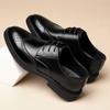 Brock leather shoes men's autumn cowhide British casual leather shoes suit groom shoes 2025