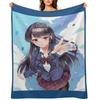 Komi-san Wa Comyushou Desu., Komi Shouko Throw Blanket Large Blankets Sofas Of Decoration Thin For Sofa Thin Blankets