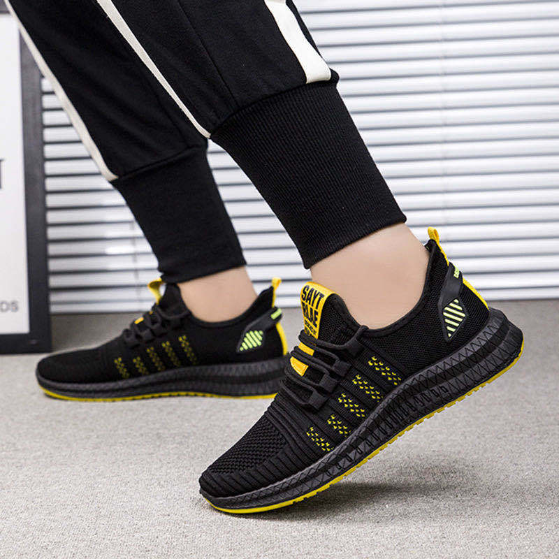 22 scarpe da corsa traspiranti comode in tessuto volante nuove per primavera e autunno scarpe sportive per studenti scarpe casual